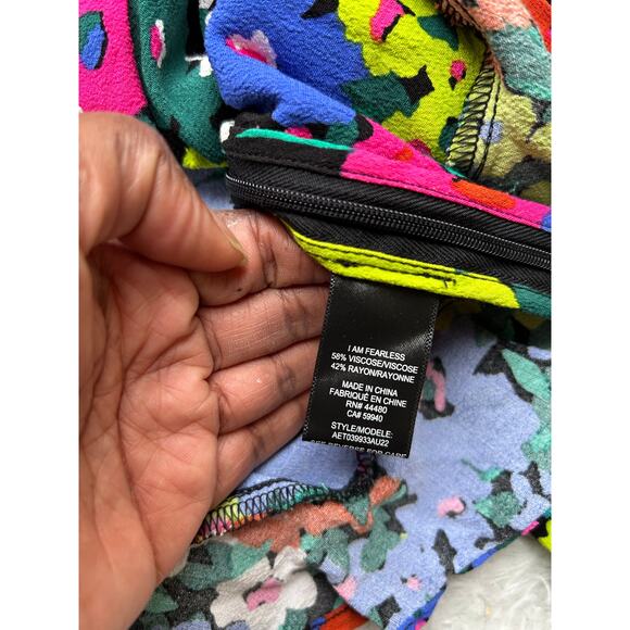 Afrm Valeria Floral Cropped Keyhole Top Size Medium - Picture 8 of 8